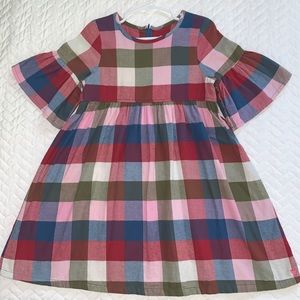 Pink Chicken plaid girls dress size 5